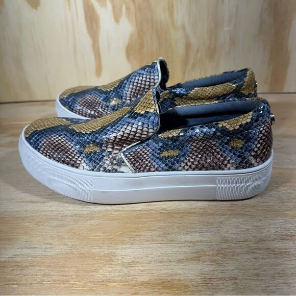 Steve Madden Gills Animal Skin Platform Sneakers Women’s Size 6 - Picture 1 of 7